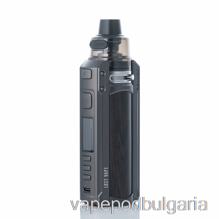 Vape 10000 Дръпки Lost Vape Ursa Quest 100w Pod Mod Kit Gunmetal / Abony Wood